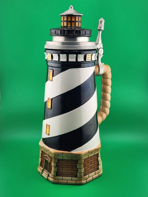 Budweiser Lighthouse Stein Cape Hatteras Anheuser Busch Collectible Beer Stein