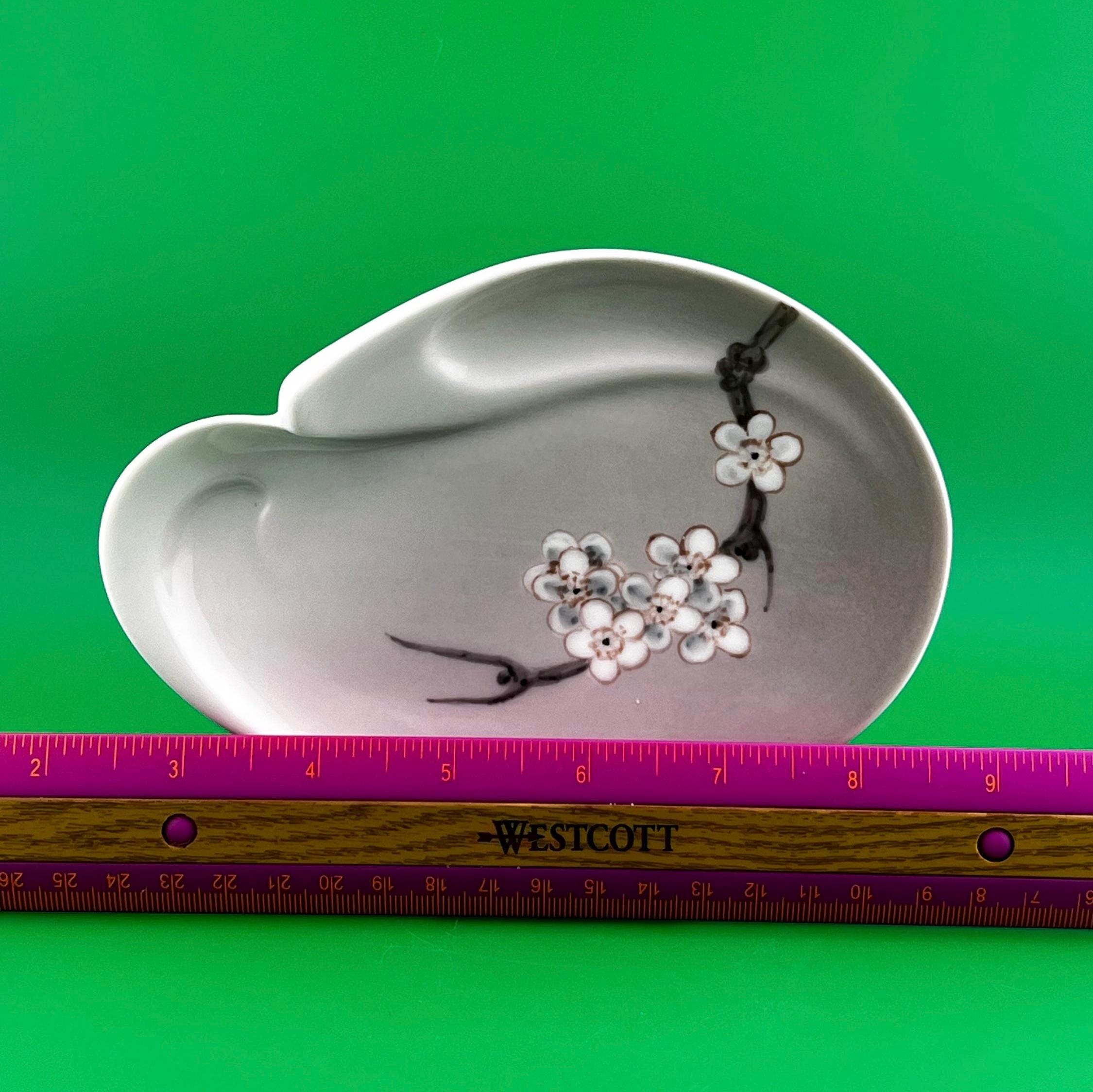 Vintage Bing & Grondahl Porcelain Dish Cherry Blossom Pattern Danish Porcelain Trinket Dish Scandinavian Modern Decor