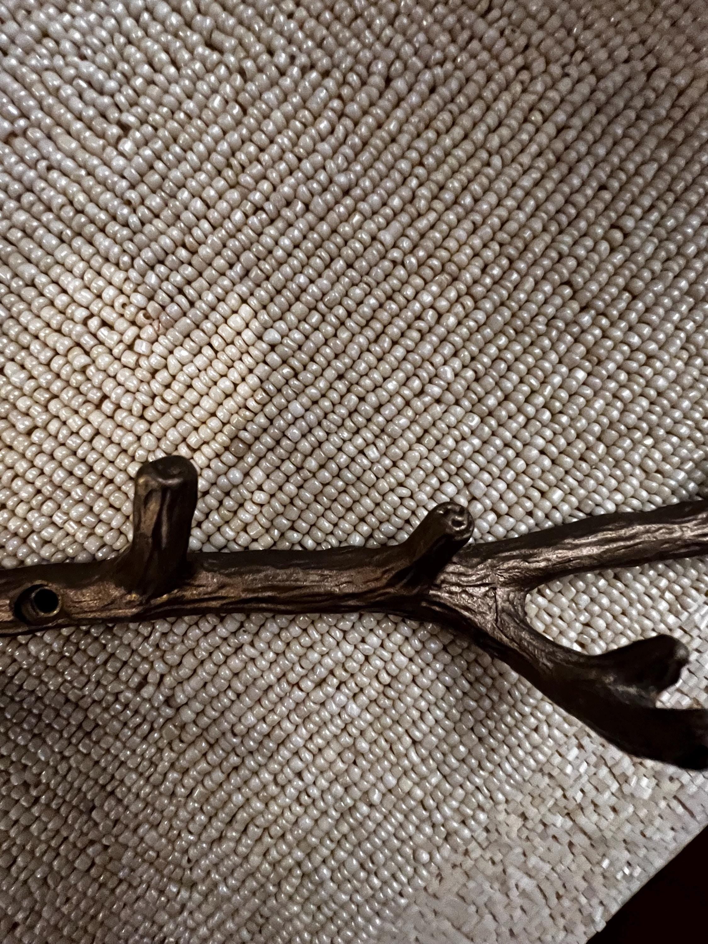 Rustic Squirrel Wall Hook Rack 13.5” Bronze Woodland Decor, Tree Branch Wall Hooks, Cabin Entryway Organizer, Lodge Home Accent