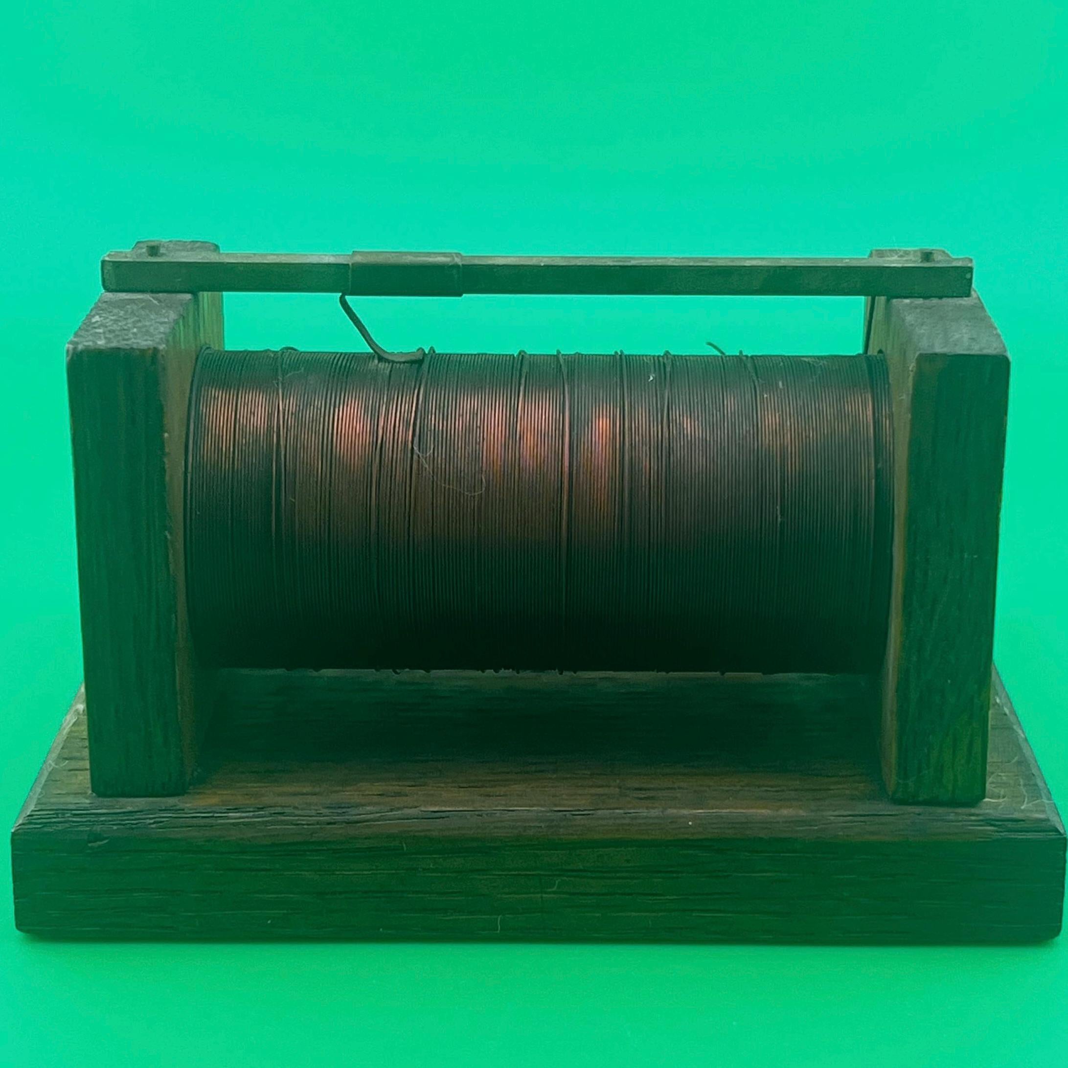 Antique Electromagnet Induction Coil Physics Demonstration Apparatus Antique Laboratory Electrical Device