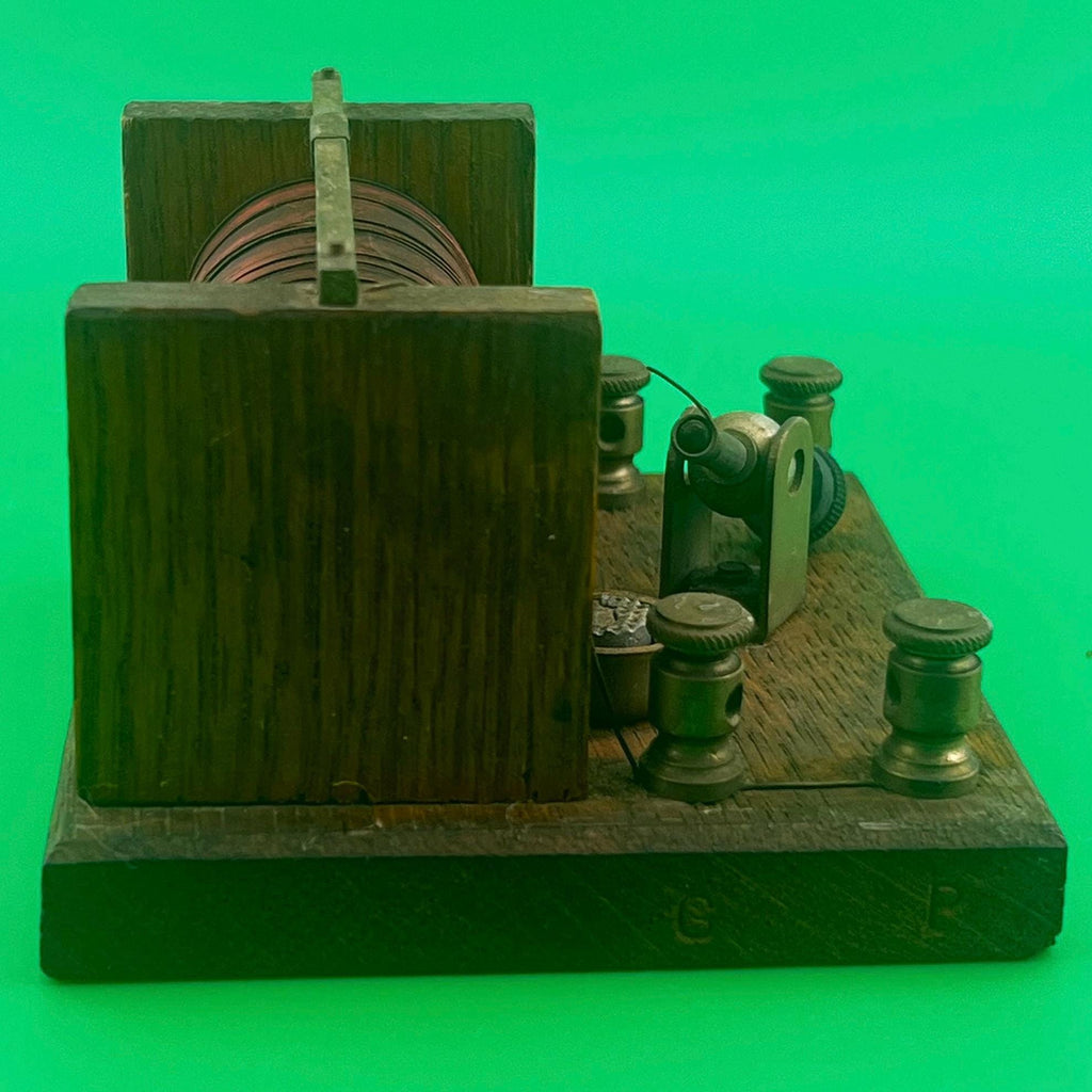 Antique Electromagnet Induction Coil Physics Demonstration Apparatus Antique Laboratory Electrical Device