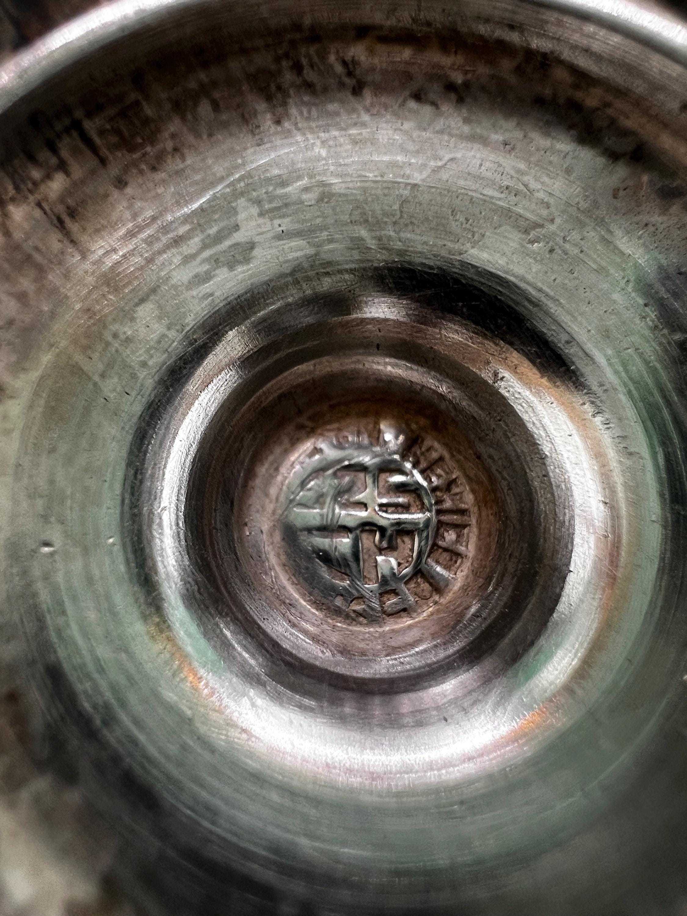 15 Pc Sterling Silver Cordial Glass Set 13 Cordials 925 + Salt Pepper Overlay Floral Cutwork Vintage Mid Century Barware shot glasses