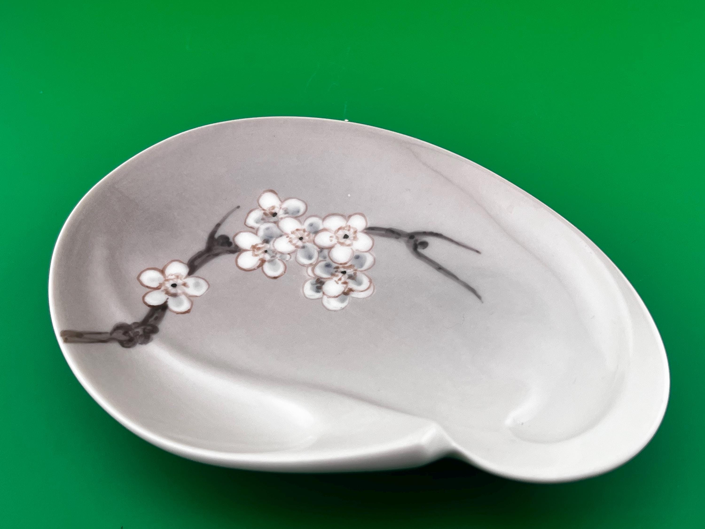 Vintage Bing & Grondahl Porcelain Dish Cherry Blossom Pattern Danish Porcelain Trinket Dish Scandinavian Modern Decor