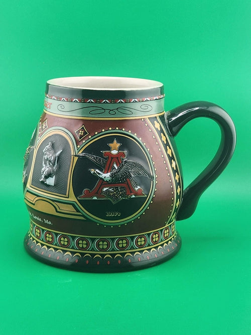 Budweiser Historical A and Eagle Series Beer Stein The 1900 Edition Lidded Ceramic Mug