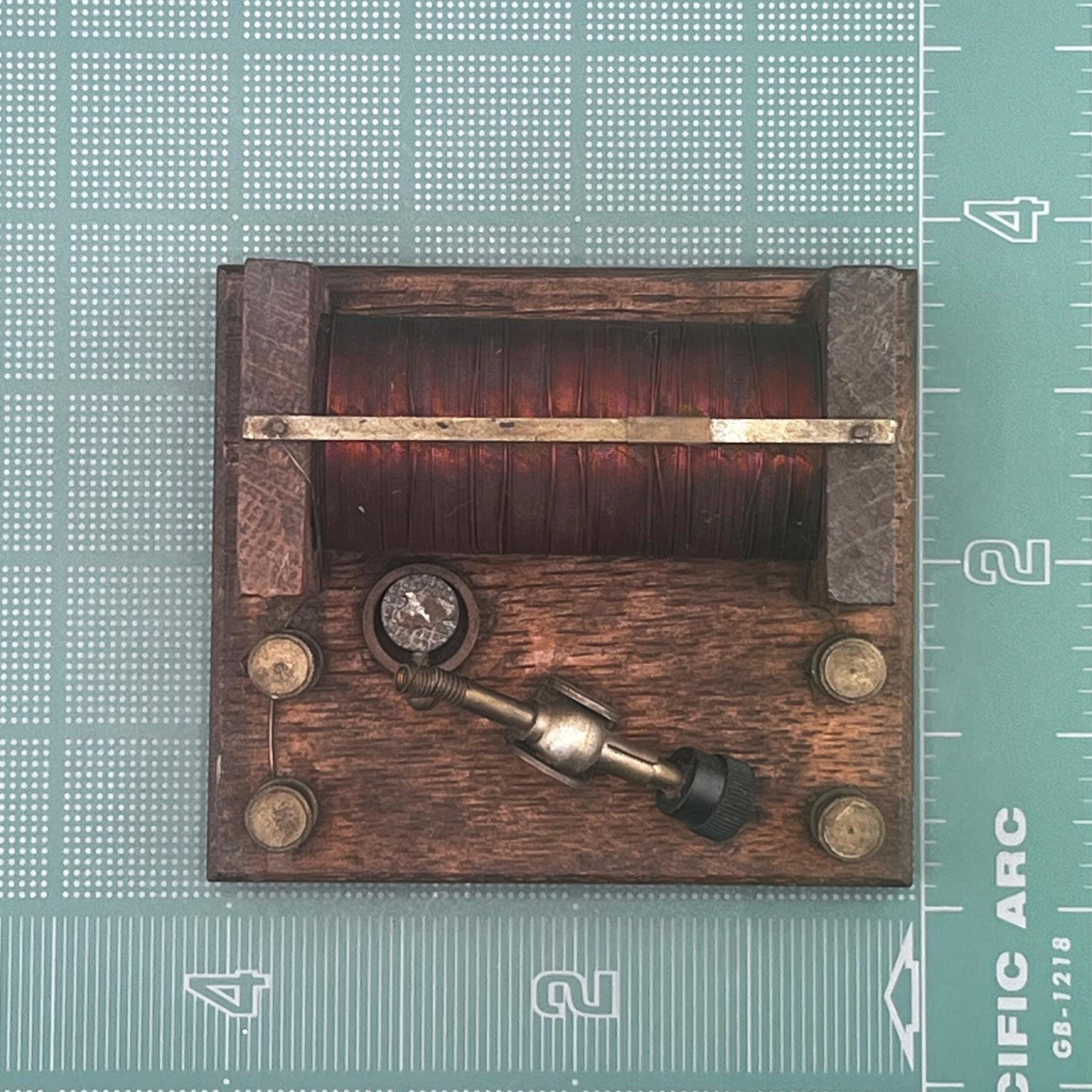 Antique Electromagnet Induction Coil Physics Demonstration Apparatus Antique Laboratory Electrical Device